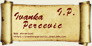 Ivanka Perčević vizit kartica